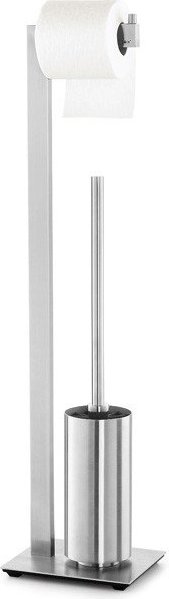 Stojak na papier toaletowy oraz szczotka do WC Linea matowy