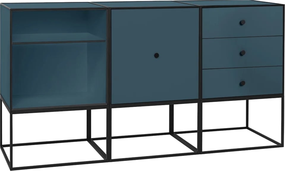 Szafka Frame 49 Trio ciemnoturkusowa na stelażu