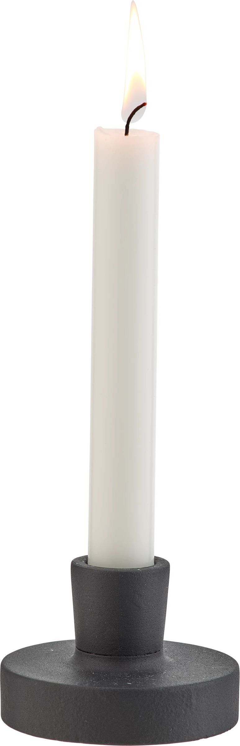 Świecznik na klasyczną świecę Torch 5,5 cm czarny