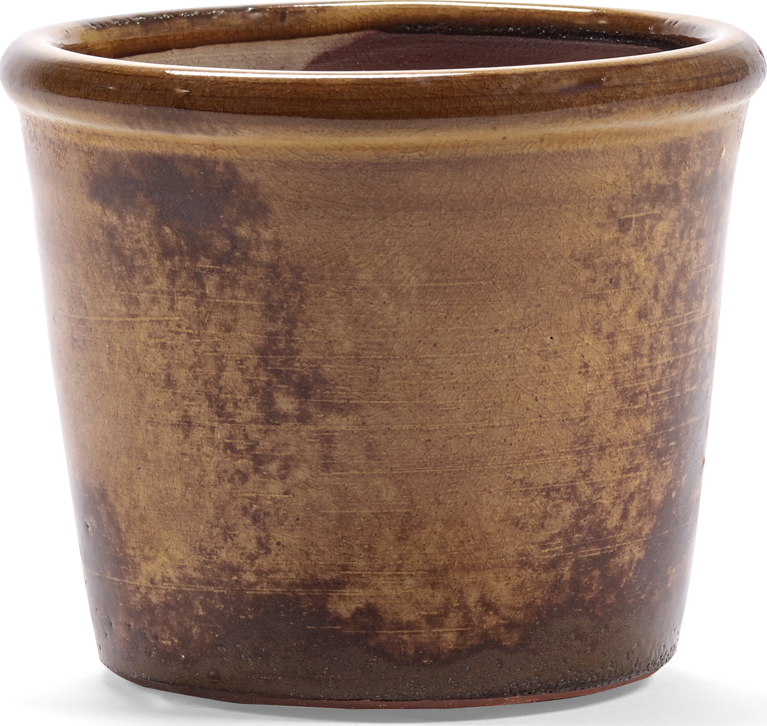 Doniczka Glazed Shades 13,5 cm rdzawa