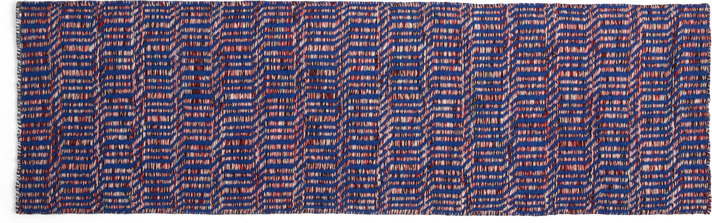 Dywan Radio 60 x 200 cm niebiesko-czerwony