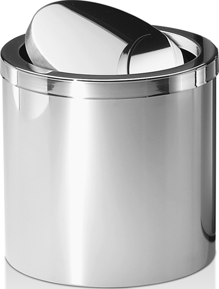 Kosz łazienkowy na śmieci Basic 21 cm stal polerowana