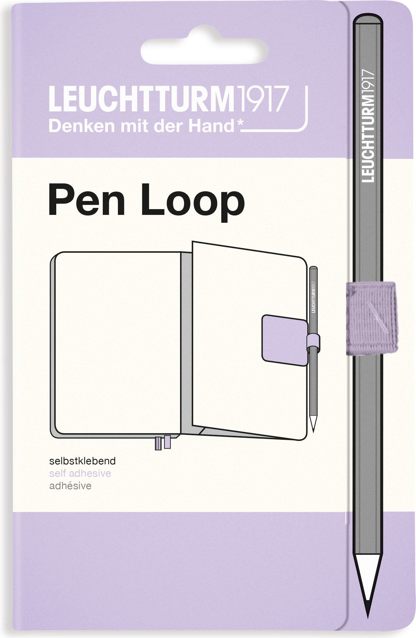 Uchwyt samoprzylepny na długopis Leuchtturm 1917 liliowy