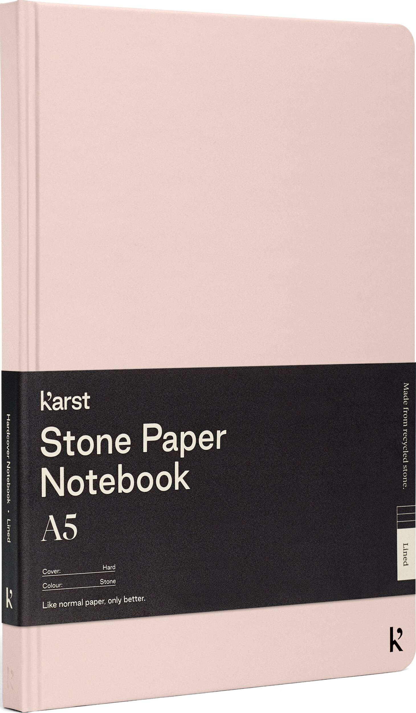 Notes w linię Karst A5 144 strony różowy twarda oprawa