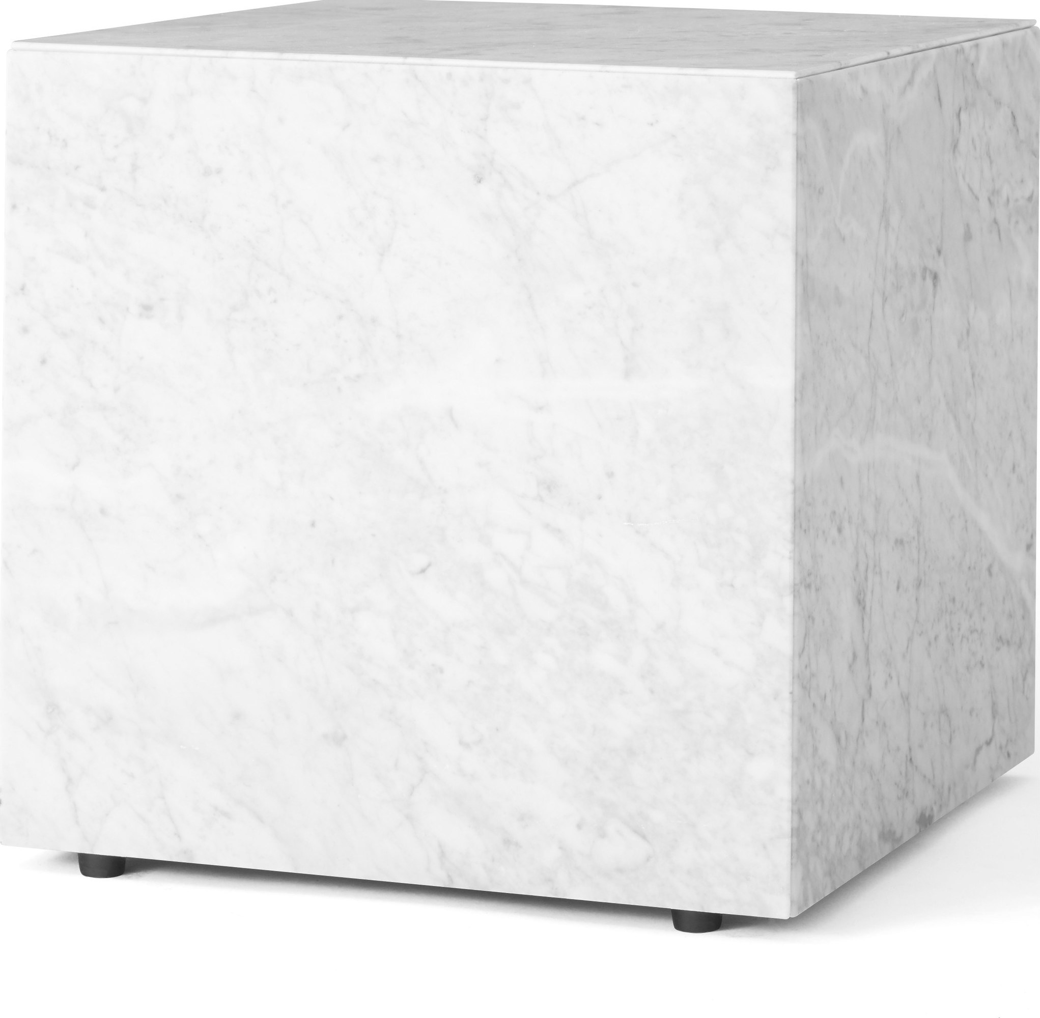 Postument marmurowy Menu sześcian biały marmur