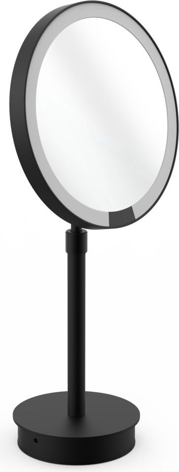 Lusterko kosmetyczne powiększające x7 Just Look Plus czarny mat z gniazdkiem USB