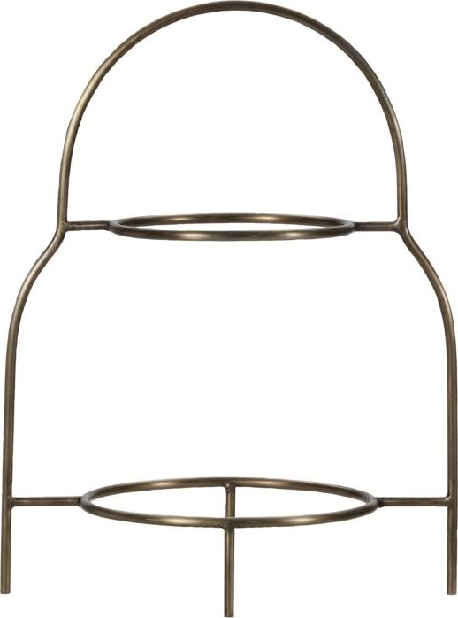 Stojak na talerze Sana 32 cm antyczny mosiądz