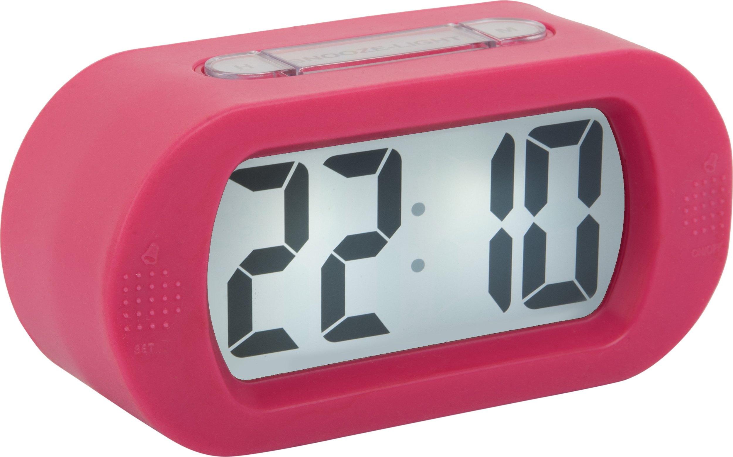 Budzik Gummy ciemnoróżowy