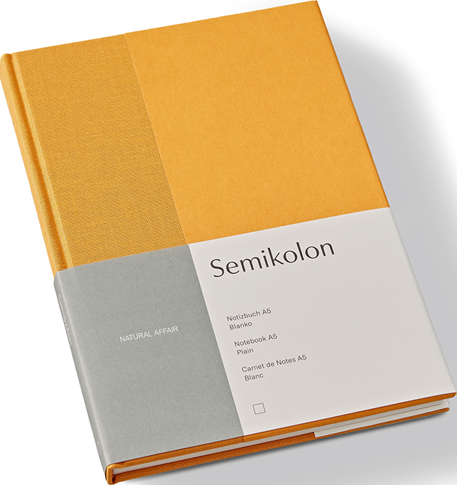 Notes gładki Natural Affair A5 żółty