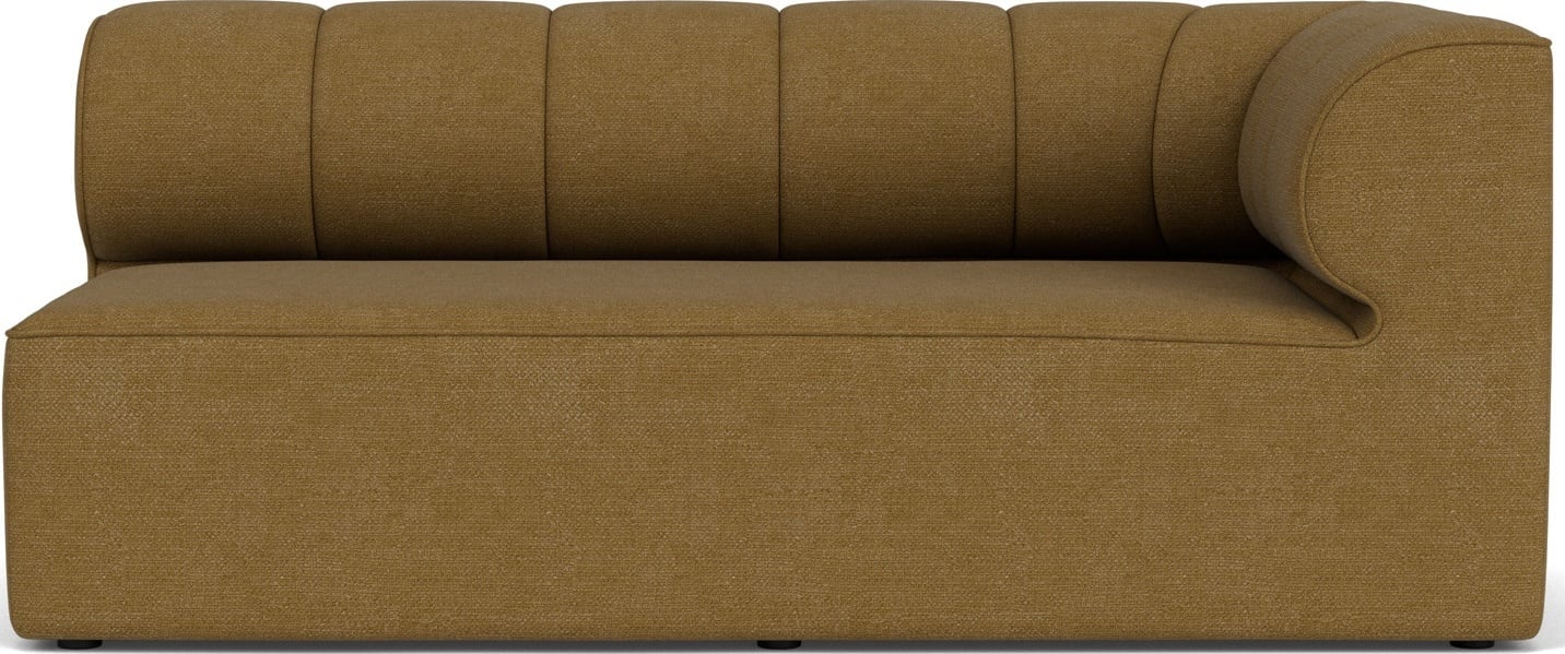 Narożnik prawostronny sofy modułowej Eave Seamline Bouclé 86 x 172 cm brązowy