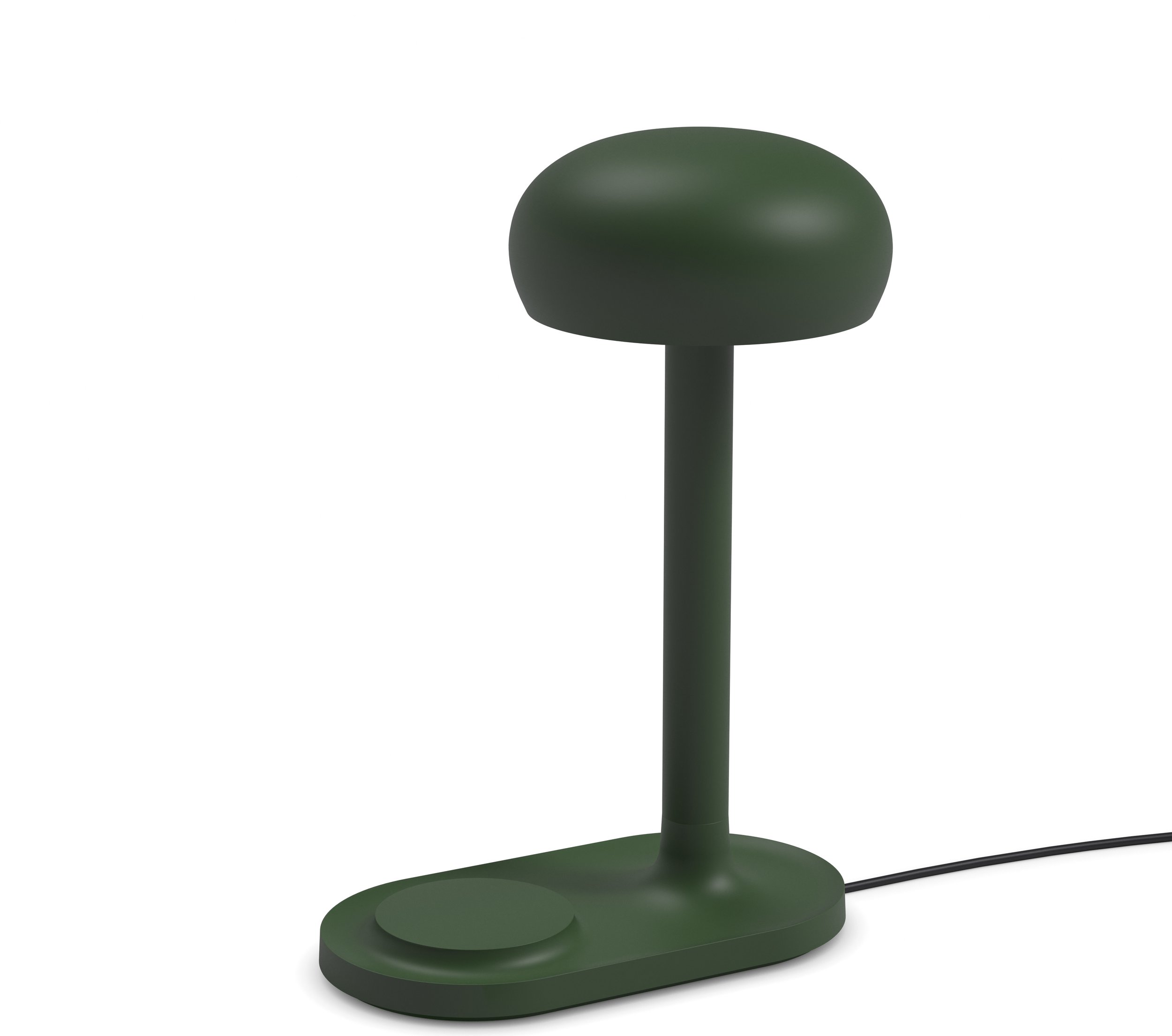 Lampa stołowa Emendo szmaragdowa z ładowarką