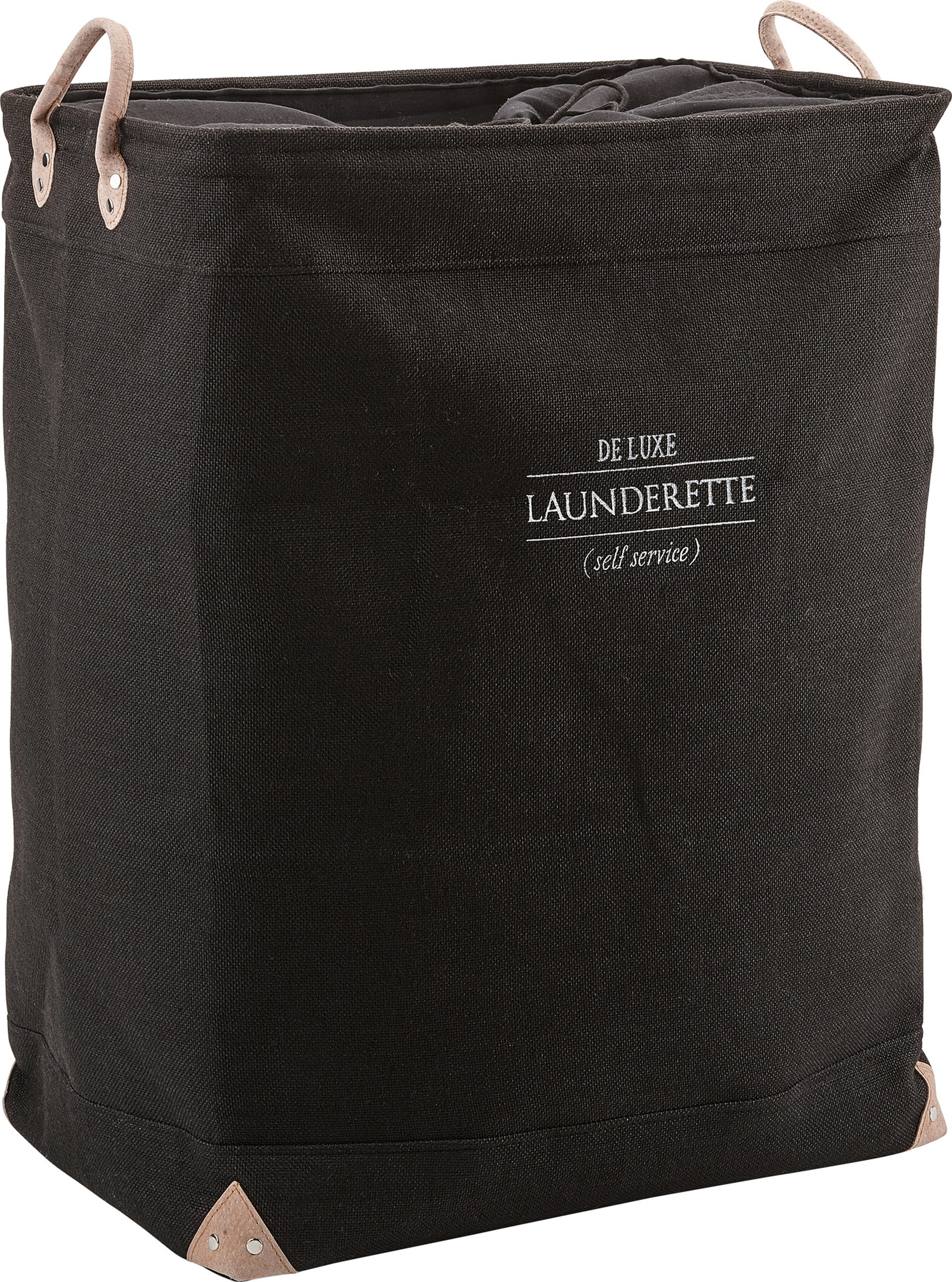 Kosz na pranie Lubin czarny