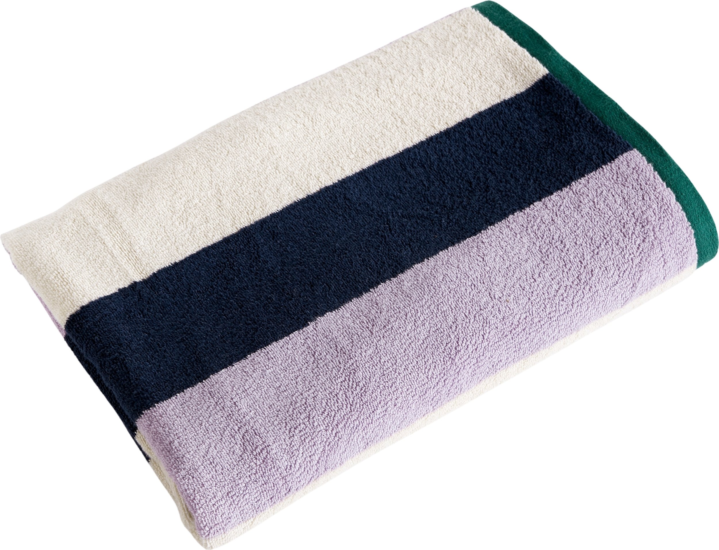 Ręcznik Trio Bath Sheet 90 x 170 cm niebiesko-beżowo-fioletowy