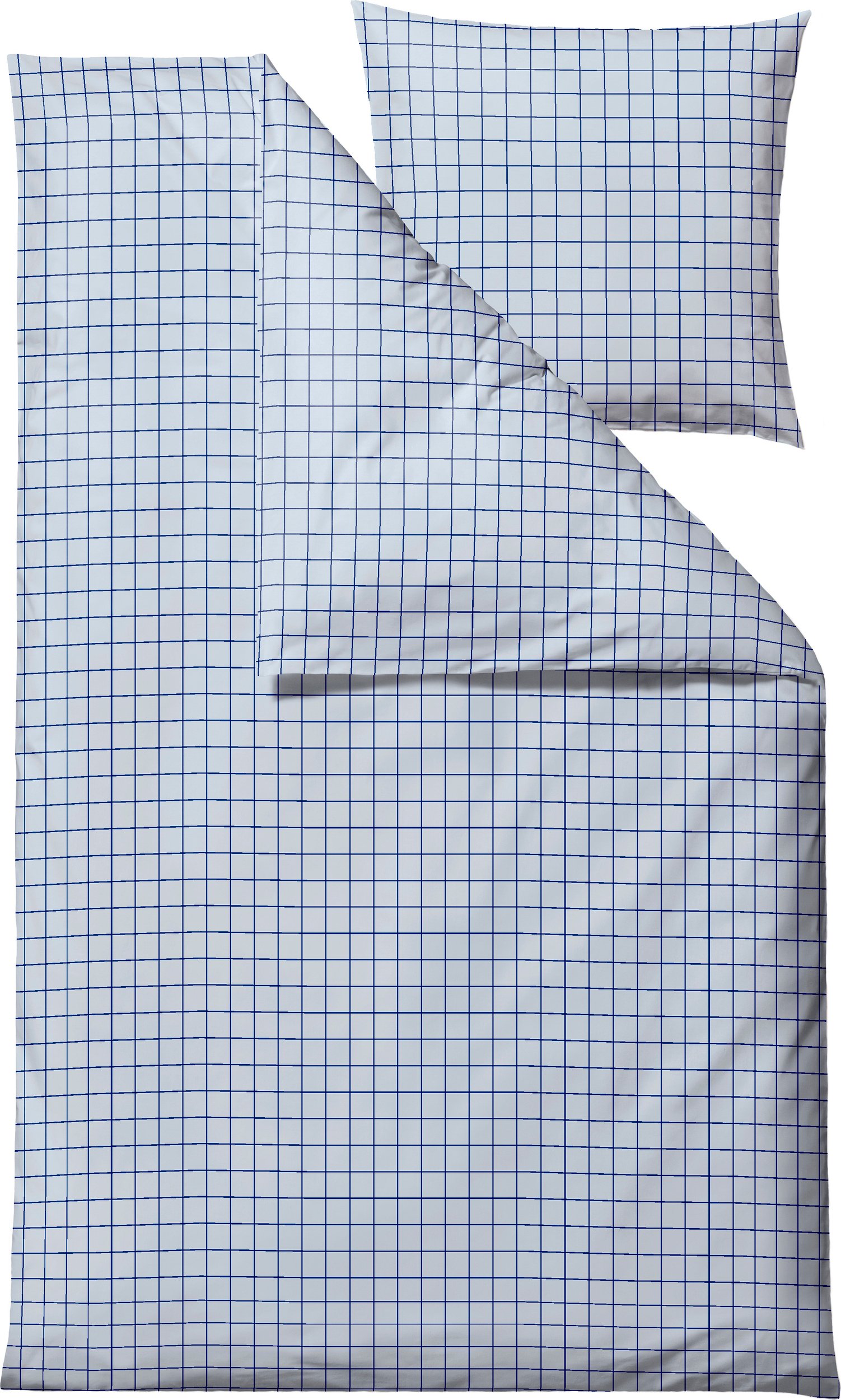 Pościel Vista 140 x 200 cm jasnoniebieska z poszewką na poduszkę 60 x 63 cm