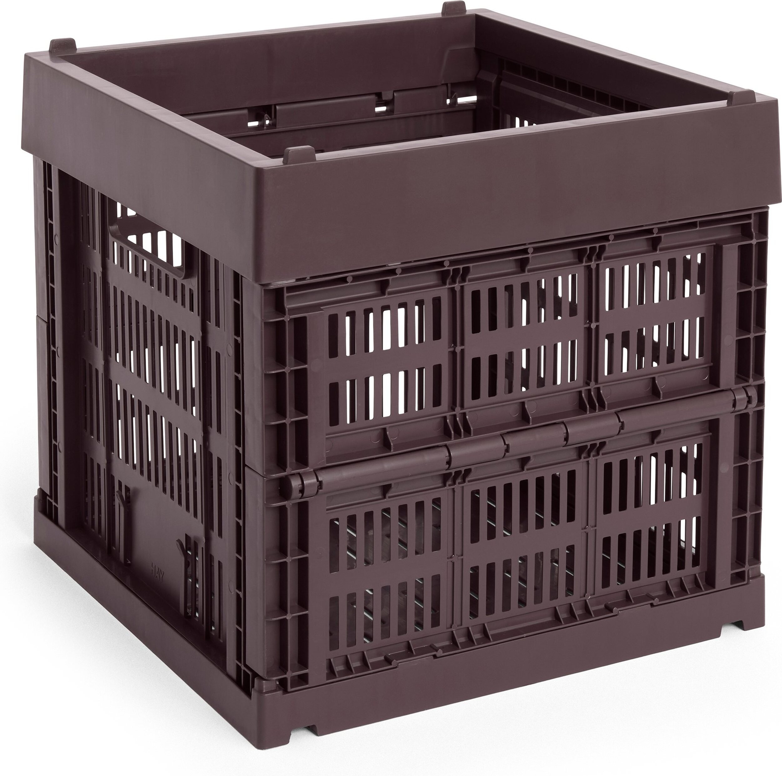 Kosz do przechowywania Hay Colour Crate Cube bordowy