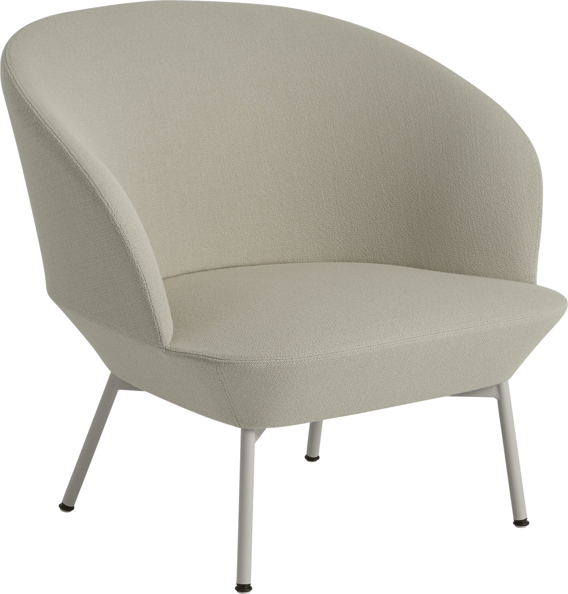 Krzesło Oslo Tube Vidar 146 40 cm tapicerowane nogi szare