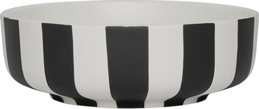 Miska Toppu 13 cm czarno-biała