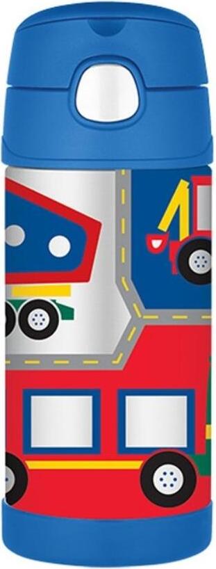 Butelka termiczna ze słomką FUNtainer pojazdy 355 ml