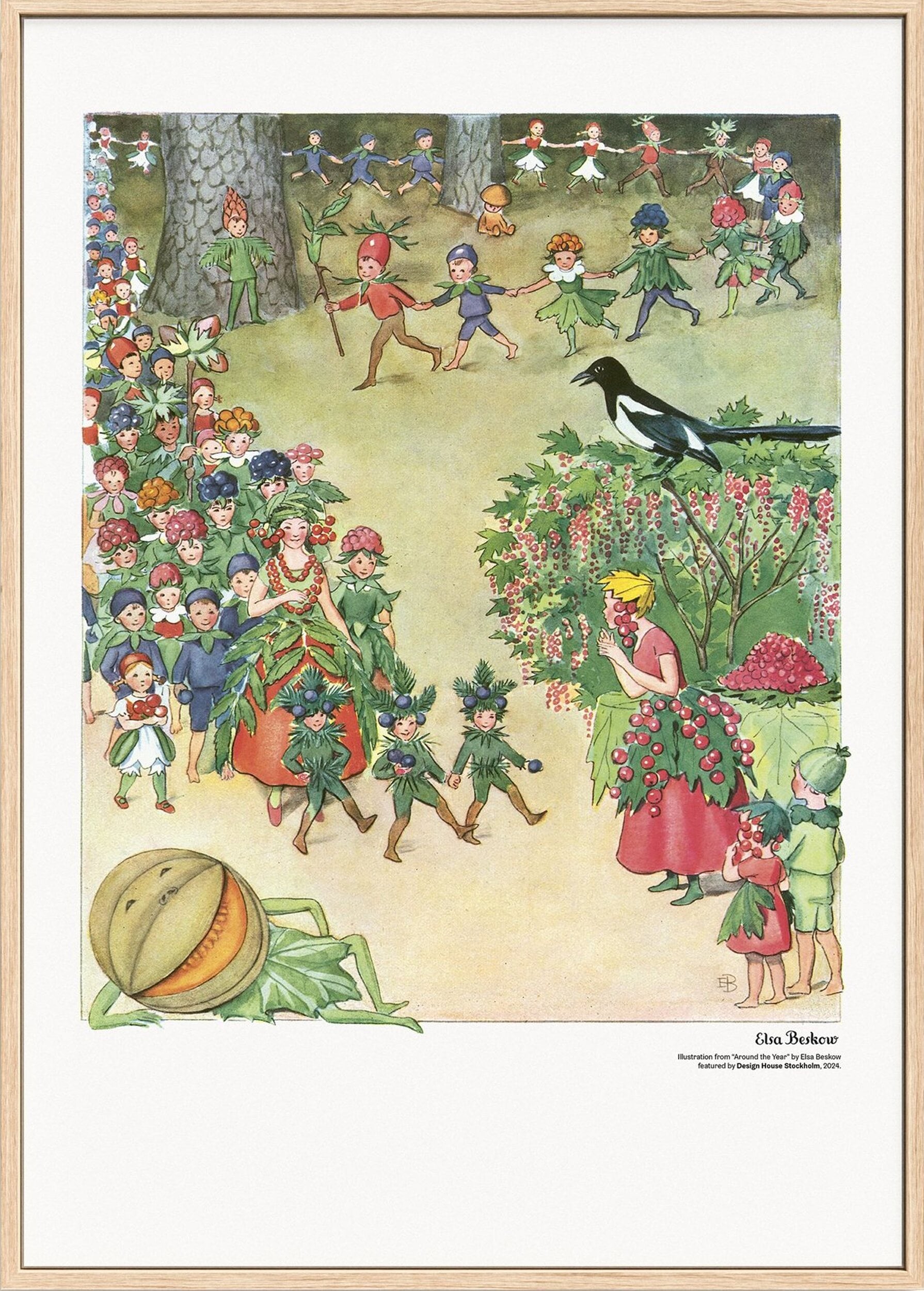 Plakat Elsa Beskow August 50 x 70 cm