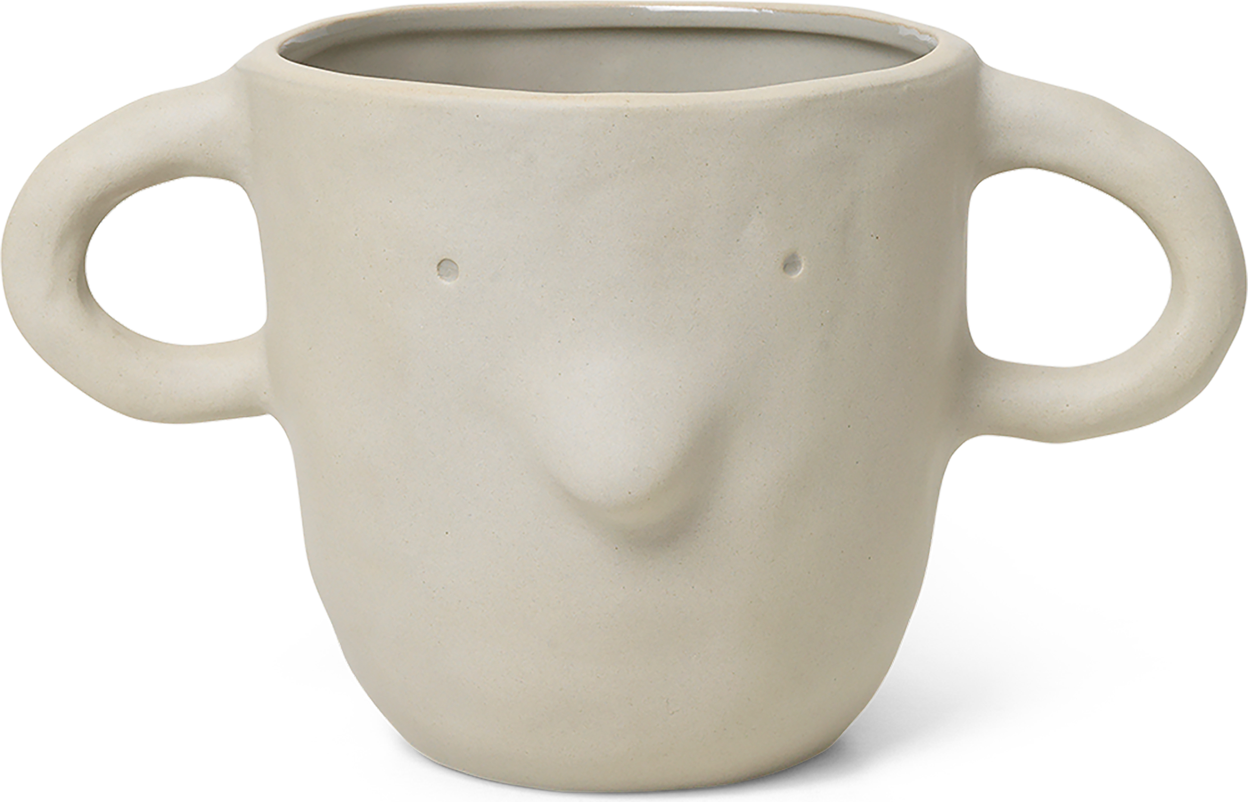 Osłonka na doniczkę Mus 15 cm piaskowa