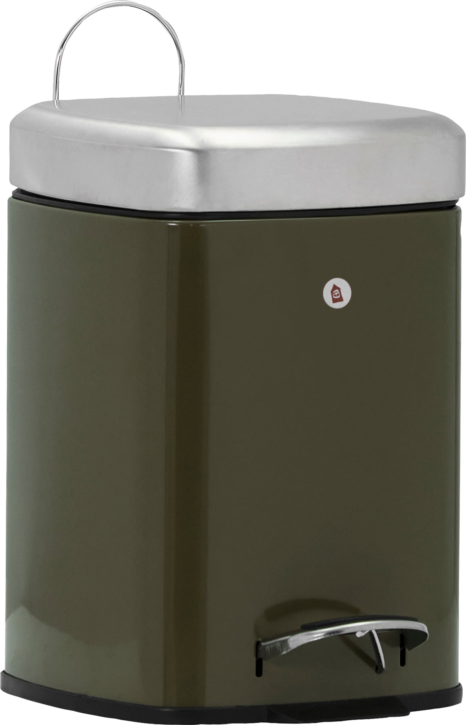 Kosz na śmieci pedałowy HDSort 29,5 x 27,5 cm khaki