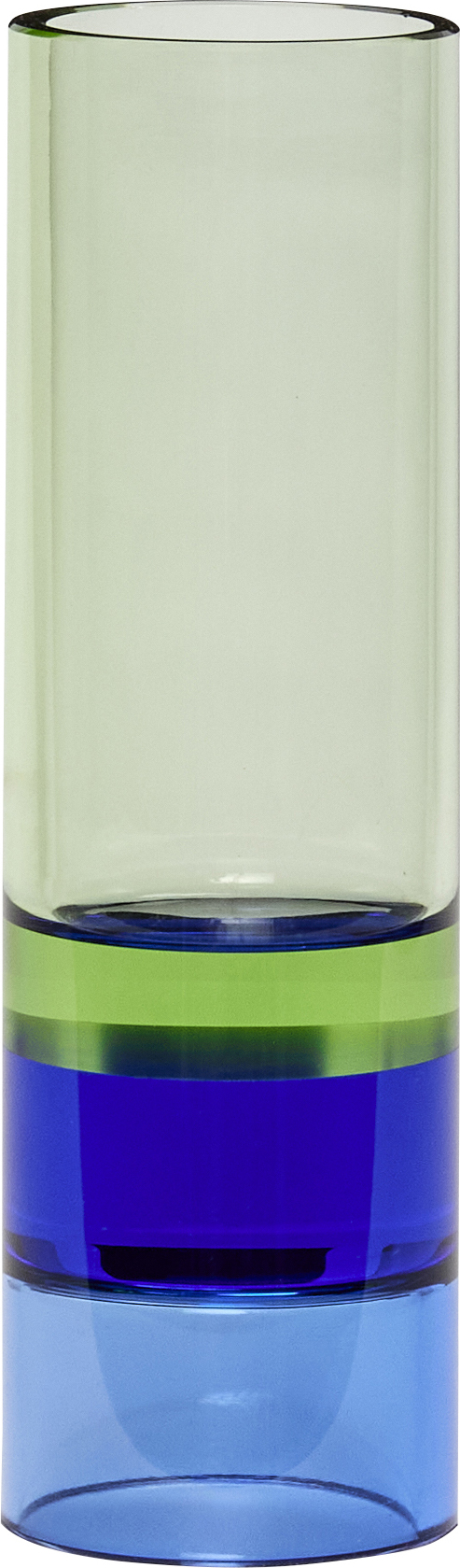 Świecznik na tealighty Astro 15 cm zielono-niebieski