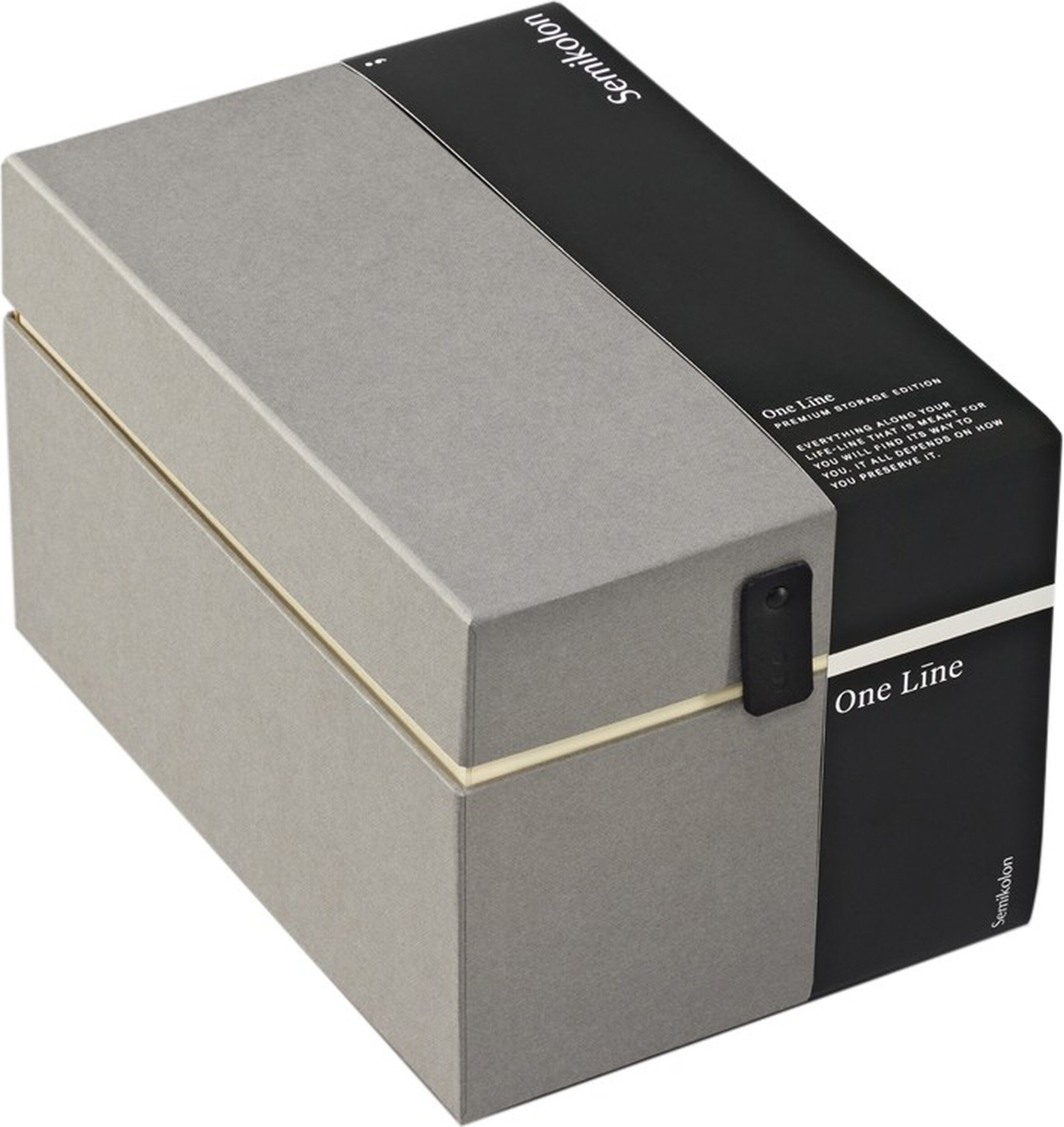 Pudełko do przechowywania One Line wysokie szare