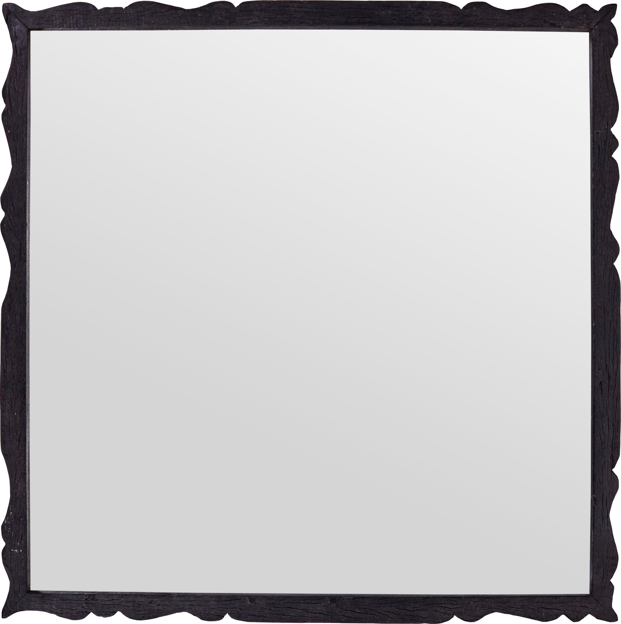 Lustro Carve 75 x 75 cm brązowe