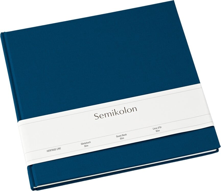 Księga gości Semikolon Slim granatowa