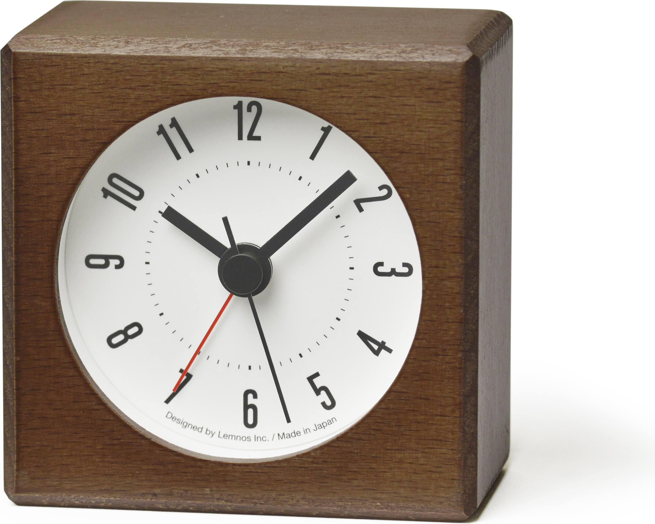 Budzik Meteor ciemne drewno