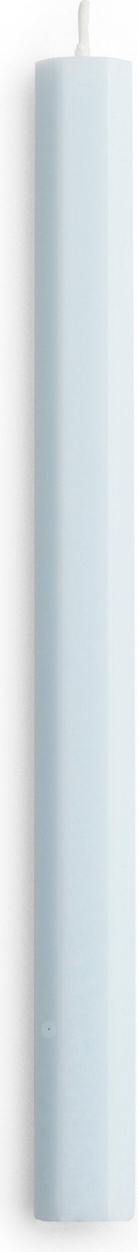 Świeca Hexagon jasnoniebieska