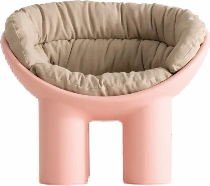 Poduszka na fotel Roly Poly piaskowa