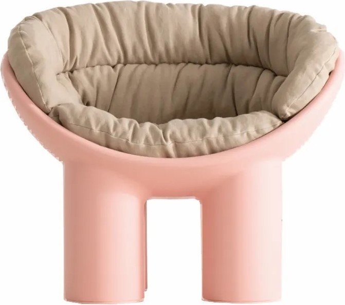 Poduszka na fotel Roly Poly piaskowa