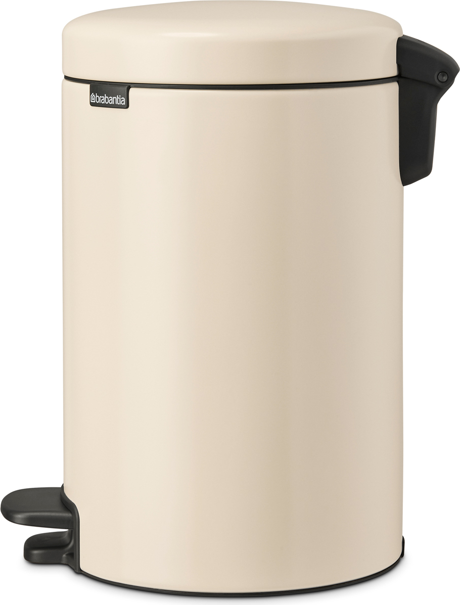 Kosz na śmieci pedałowy NewIcon 12 l jasnobeżowy