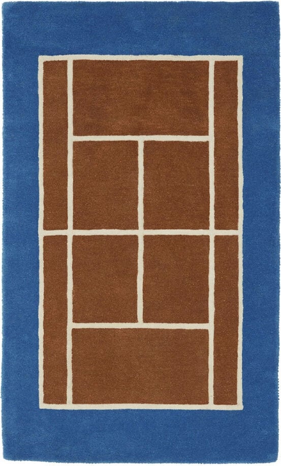 Dywan Tennis niebiesko-brązowy