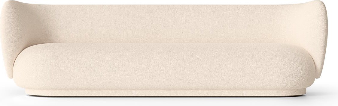 Sofa czteroosobowa Rico Wool Bouclé kremowa