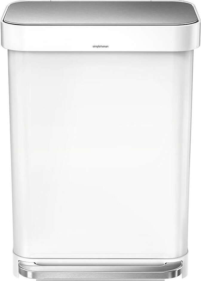 Kosz na śmieci pedałowy Liner Pocket 55 l biały