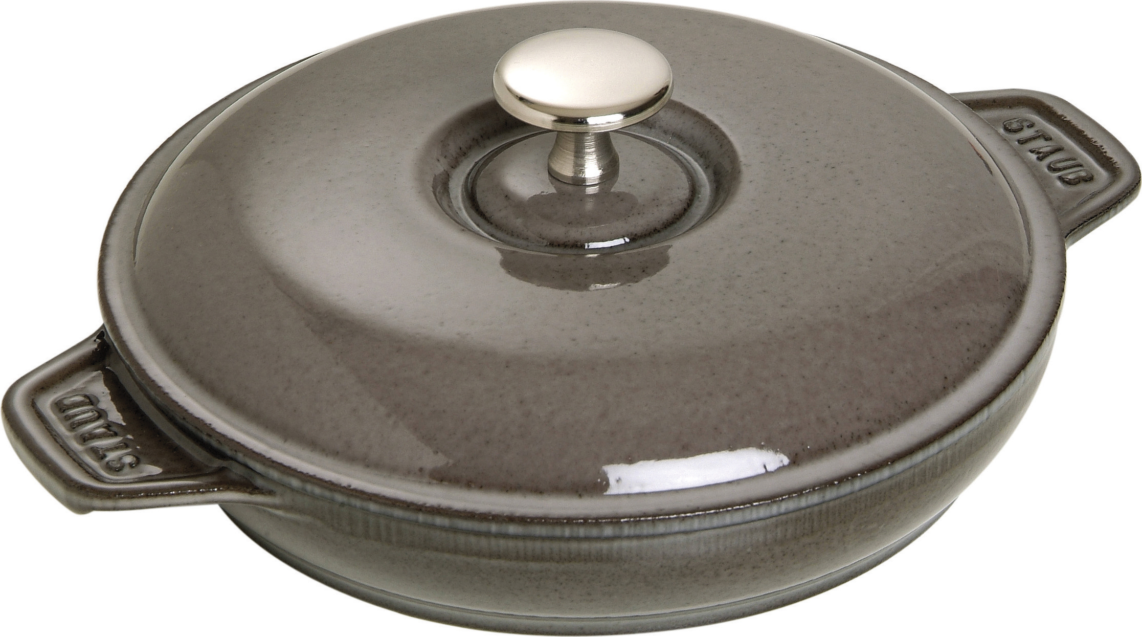 Naczynie do zapiekania i serwowania Staub 750 ml grafitowe z pokrywką