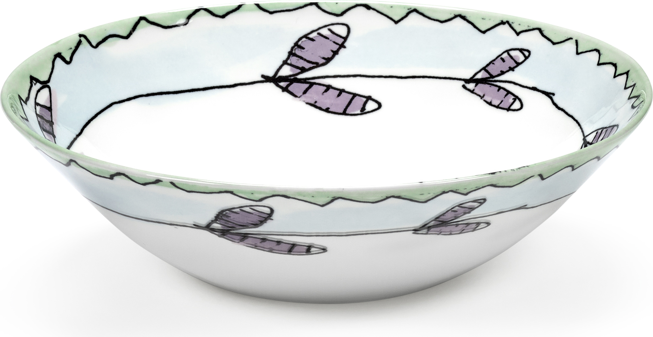 Miska Midnight Flowers Blossom Milk niska 18 cm