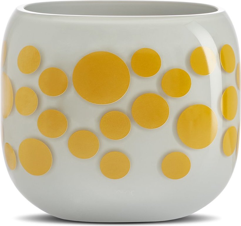 Wazon Mono Box Iris Apfel M żółty