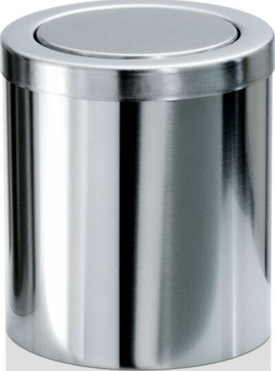Kosz łazienkowy na śmieci Decor Walther 16 cm stal polerowana z klapką