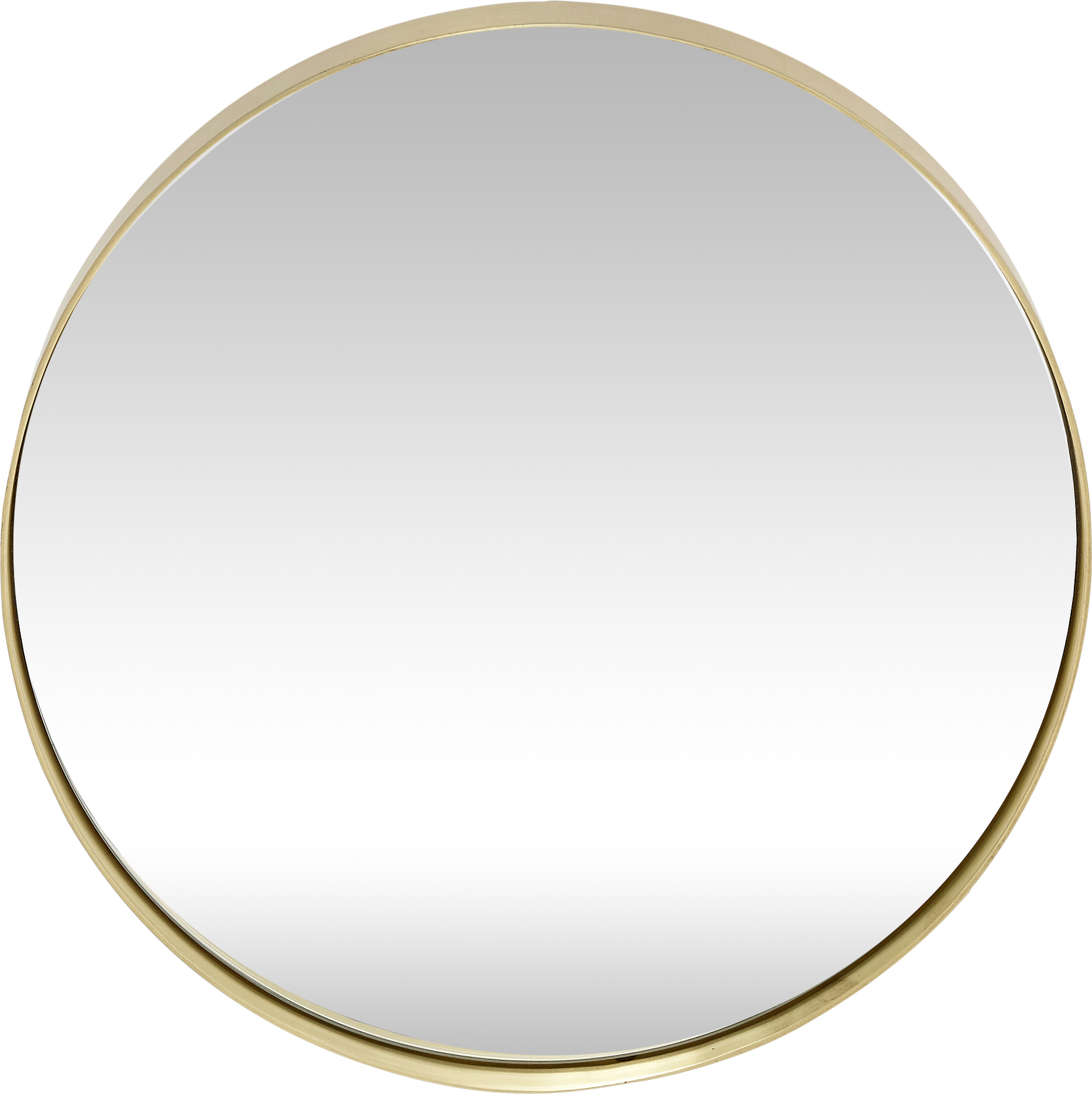 Lustro ścienne Hübsch okrągłe 40 cm złote