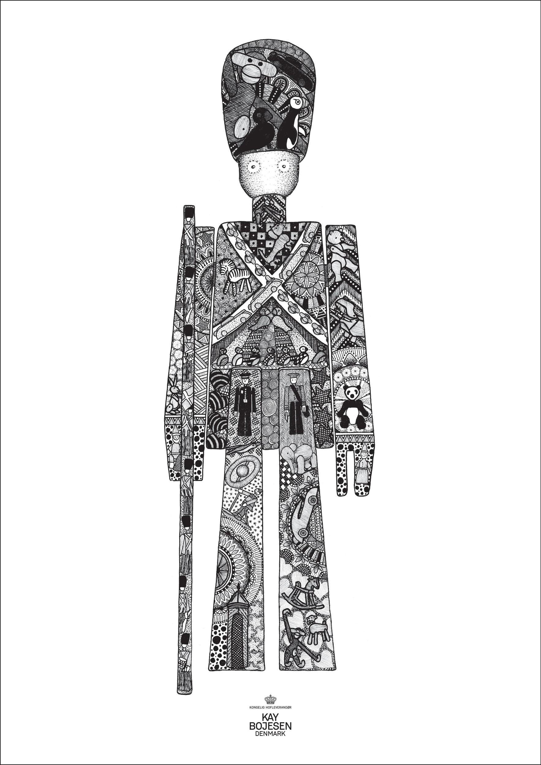 Plakat Kay Bojesen Guardsman 50 x 70 cm