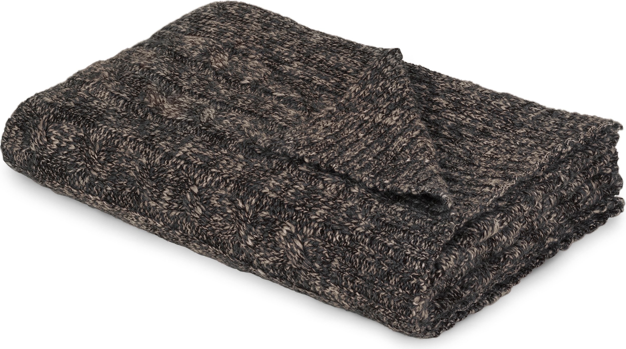 Koc Cable 130 x 180 cm ciemnoszary