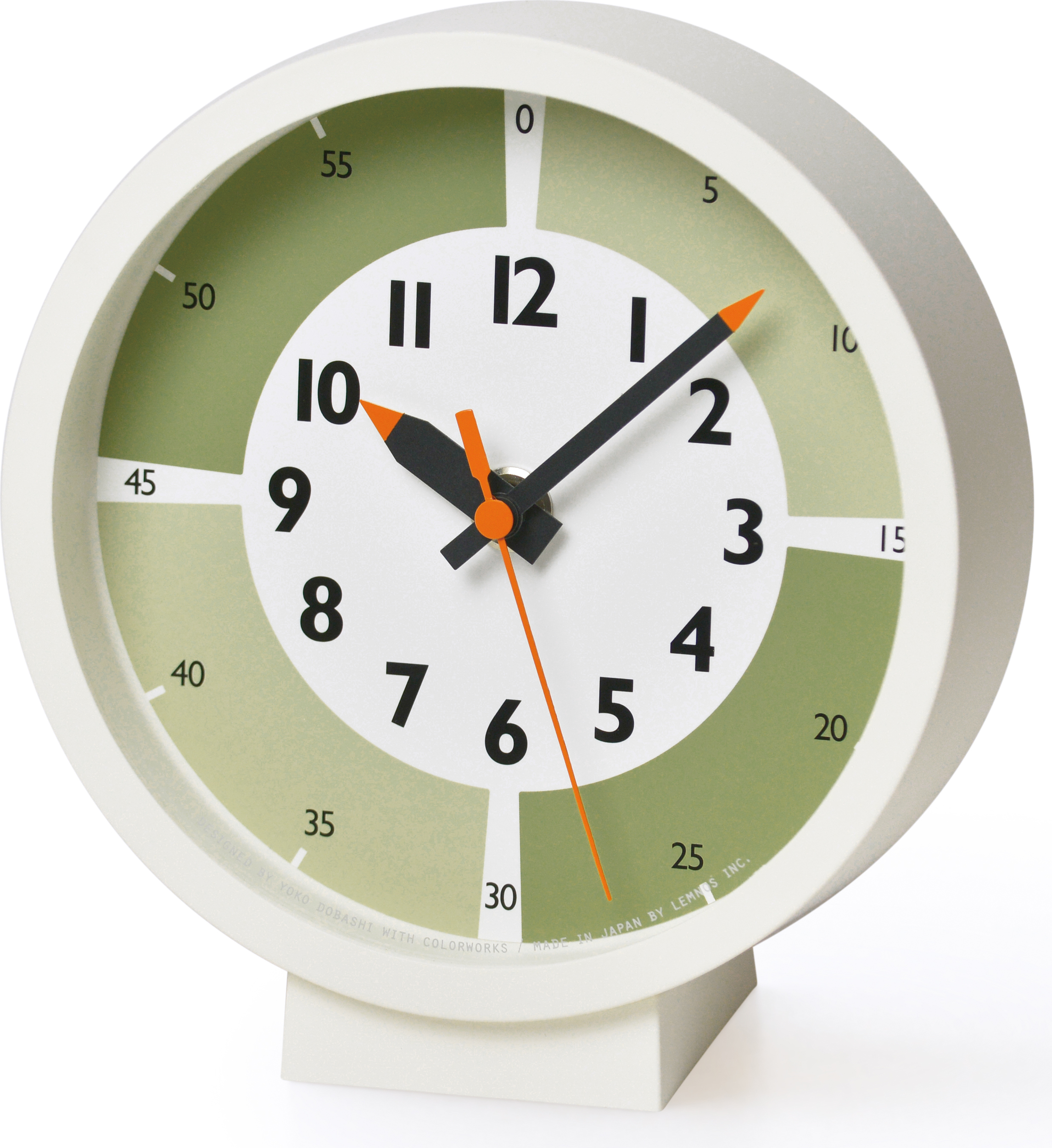 Zegar stołowy Fun Pun Color zielony