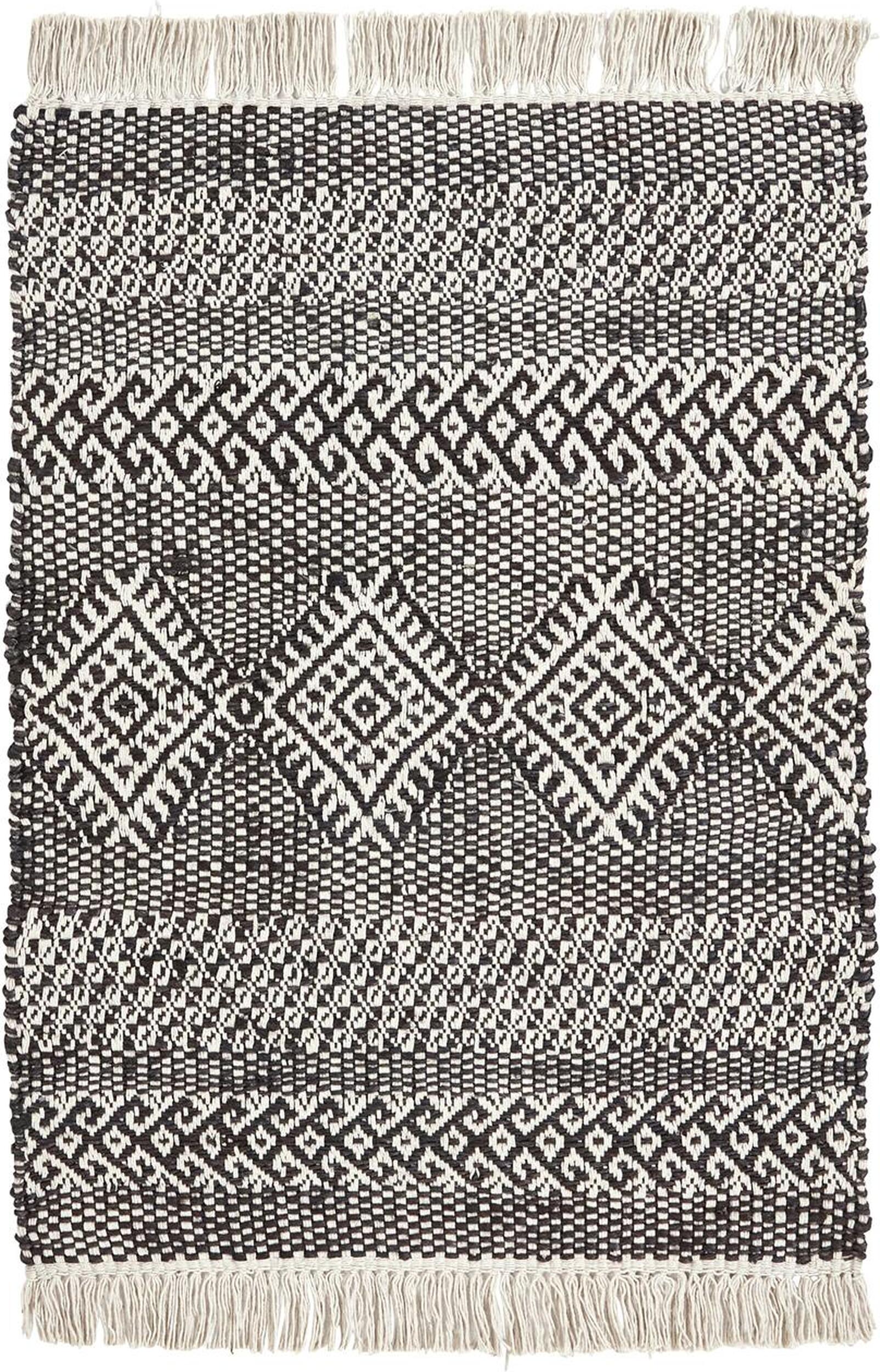 Dywan Ethnic 60 x 90 cm czarny