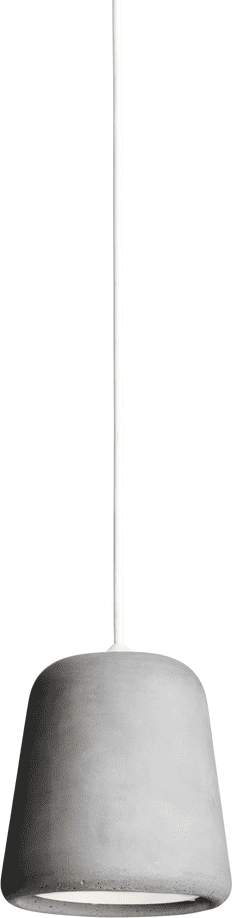 Lampa wisząca Material 13 cm jasnoszara betonowa