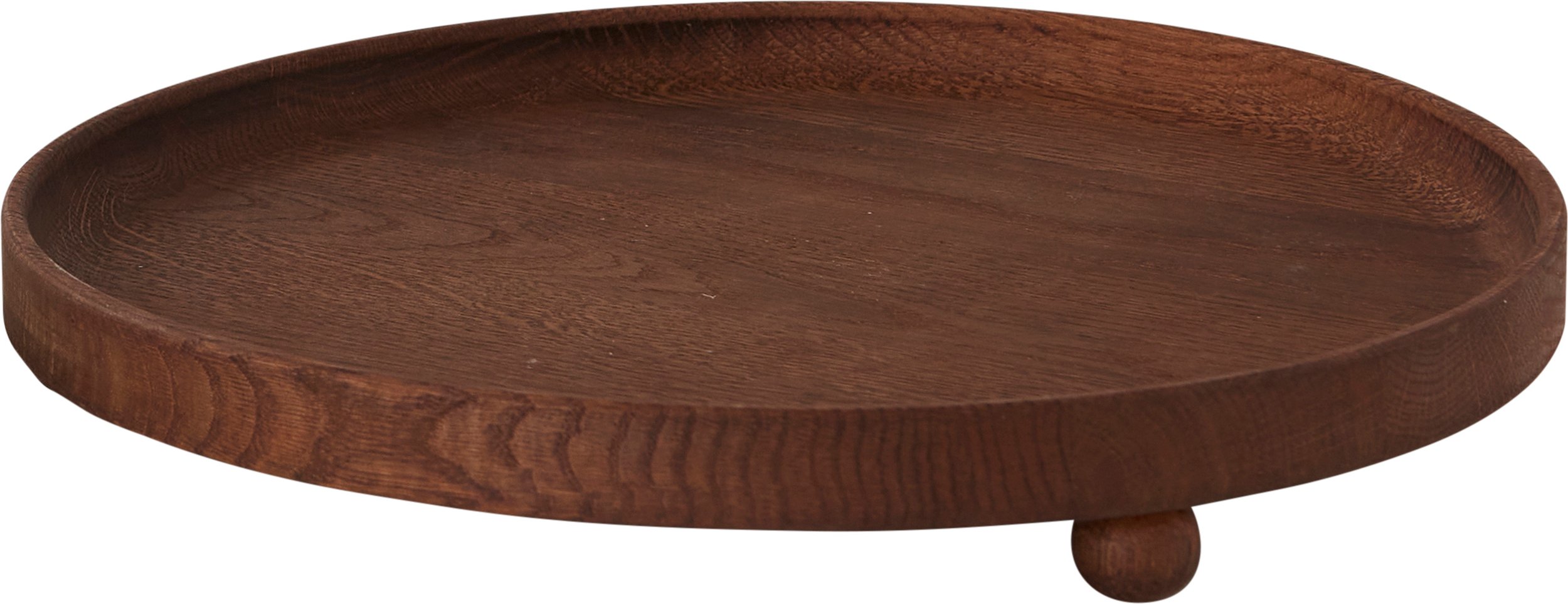 Taca dekoracyjna Inka 30 cm ciemny dąb