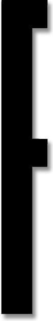 Litera Design Letters F 8 cm czarna akrylowa