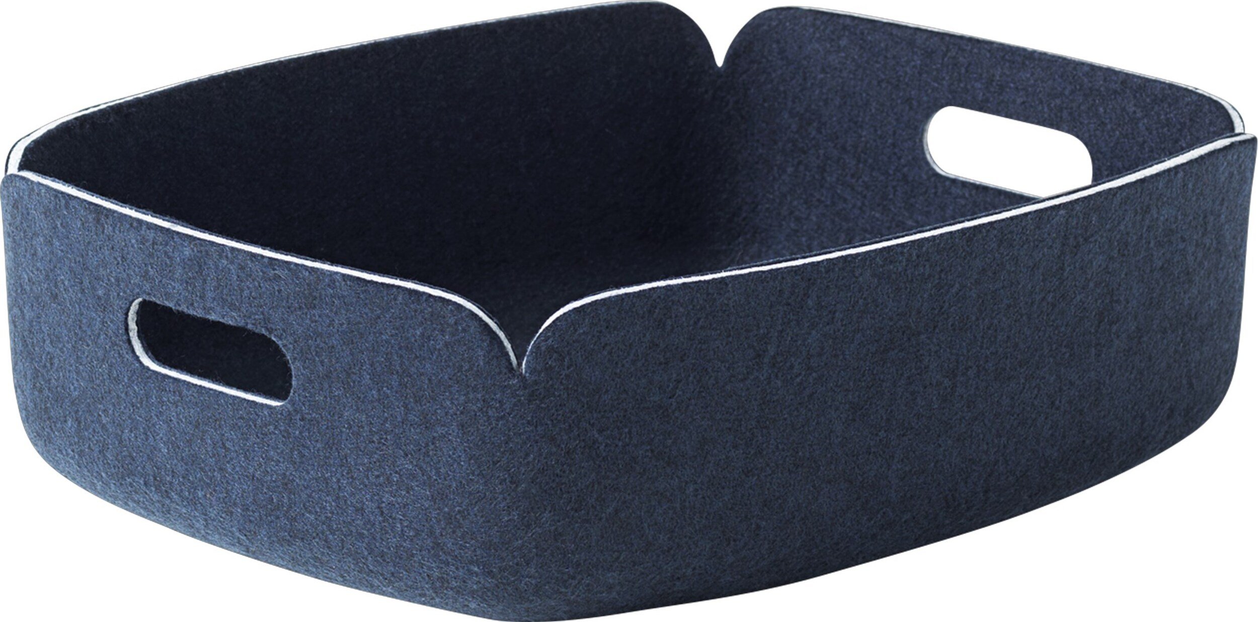 Kosz do przechowywania Restore niski 31 x 40 cm granatowy